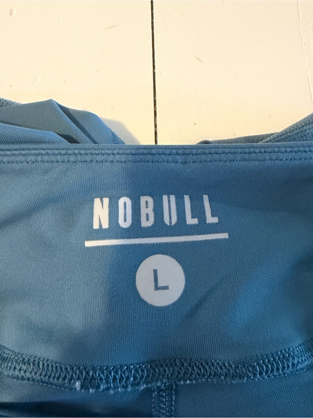NOBULL Performance Tank in Dusty Blue with White Logo